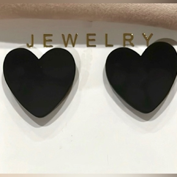 Heart Shaped Stud Earrings - Picture 1 of 4